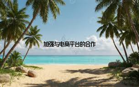 加强与电商平台的合作