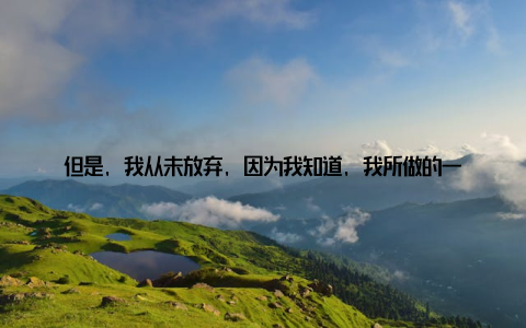 但是, 我从未放弃, 因为我知道, 我所做的一切都是为了追求绿色、健康的生活终于, 在经过无数次的尝试和努力后, 我们成功研发出了一套完整的绿色养殖体系